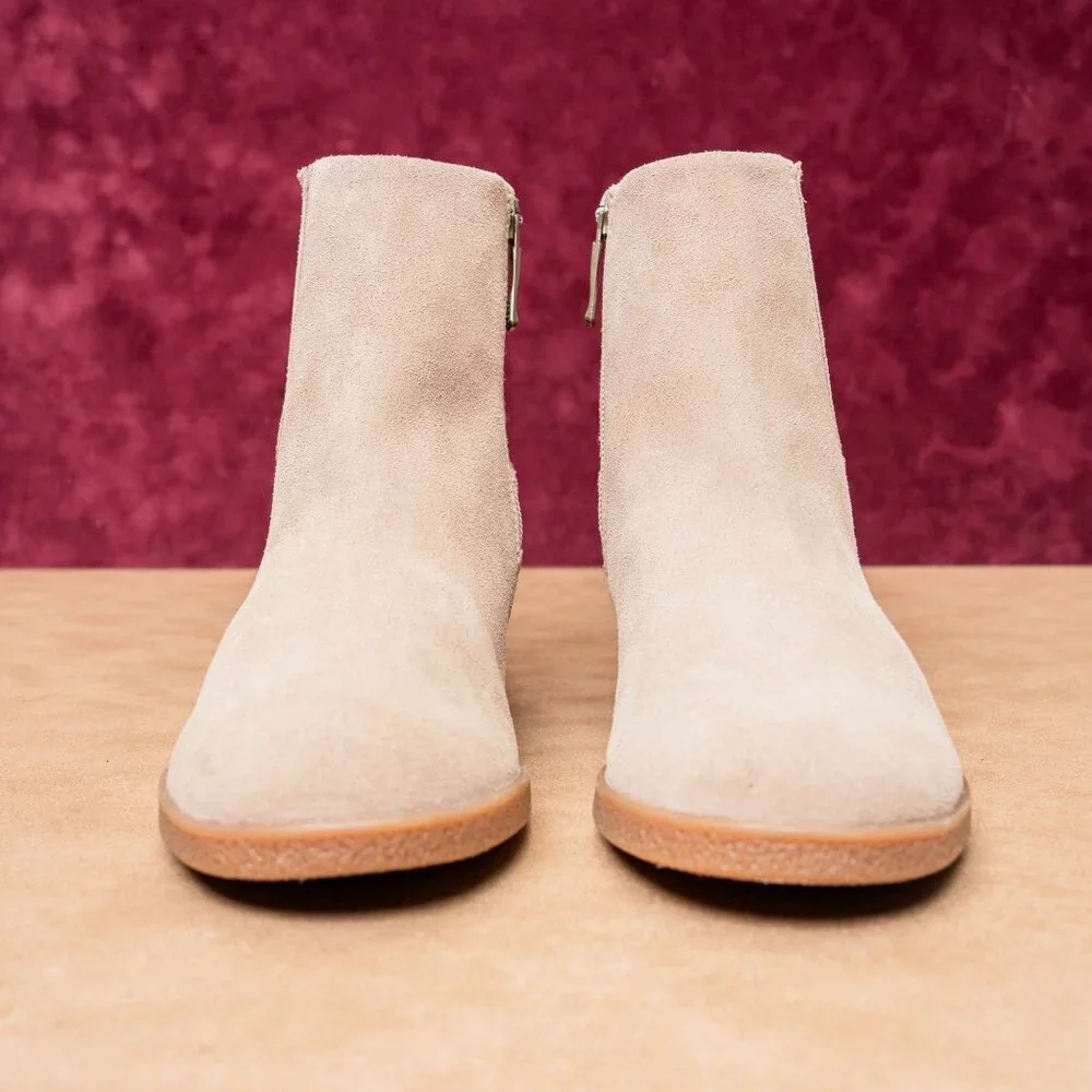 Dansko Women Daisie Waterproof Taupe Sand Western Chelsea Boots sz 6US EUR36 - Picture 2 of 8